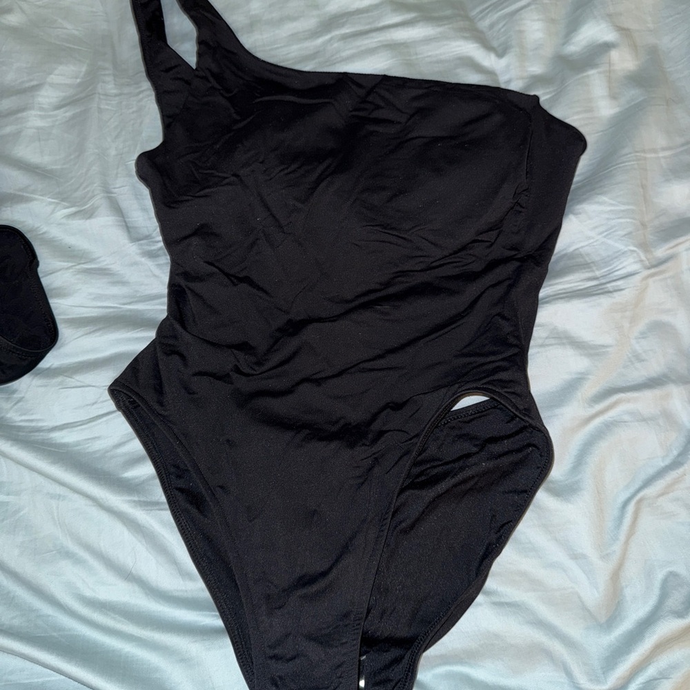 Victoria's secret Black One-Shoulder One-Piece Swimsuit